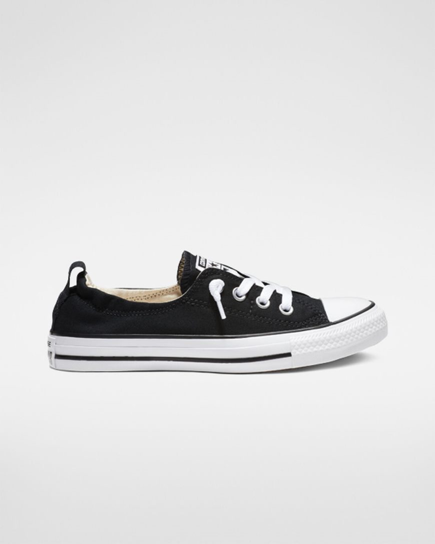 Zapatos Slip On Converse Chuck Taylor All Star Shoreline Mujer Negras | PE PE2087